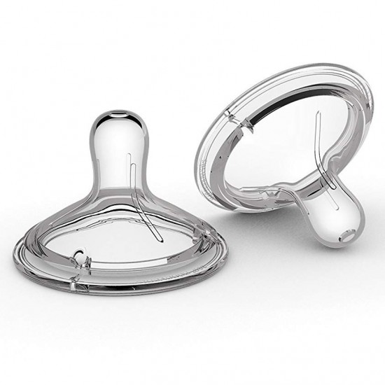 2 x Tetine dublu ventilate, flux mediu Nanobebe