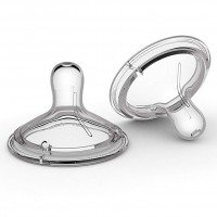 2 x Tetine dublu ventilate, flux rapid, Nanobebe