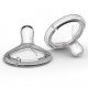 2 x Tetine dublu ventilate, flux rapid, Nanobebe