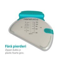 50 Pungi depozitare lapte matern Nanobebe
