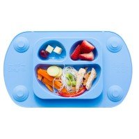 Farfurie autodiversificare portabilă Easymat Mini Albastru