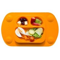 Farfurie autodiversificare portabilă Easymat Mini Portocaliu