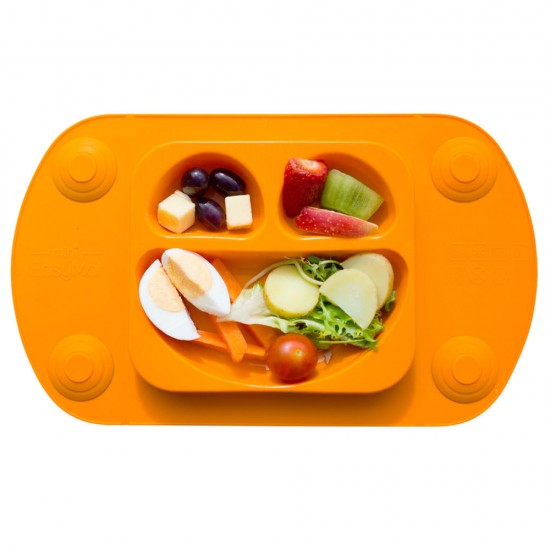 Farfurie autodiversificare portabilă Easymat Mini Portocaliu