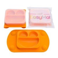 Farfurie autodiversificare portabilă Easymat Mini Portocaliu