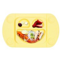 Farfurie autodiversificare portabila Easymat Mini Galben