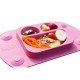Farfurie autodiversificare portabila Easymat Mini Roz