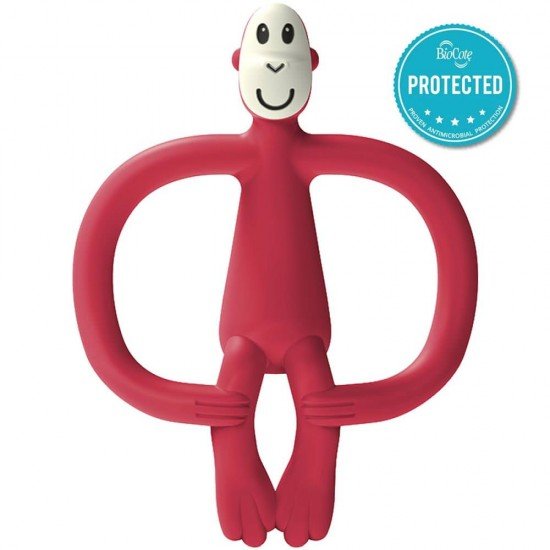 Jucarie pentru dintisori tratata antibacterian fara codita Rosu