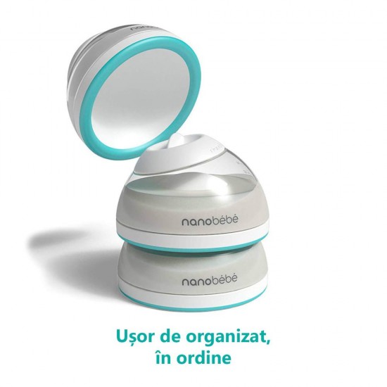 Set 3 x biberoane in forma naturala, turcoaz, Nanobebe