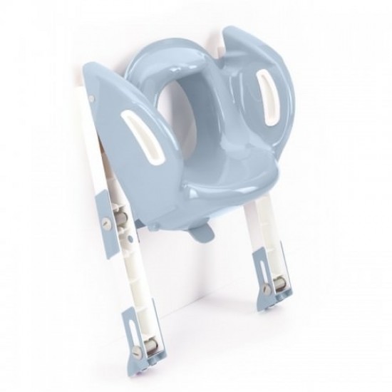 Reductor pentru toaleta cu scarita Kiddyloo Baby Blue