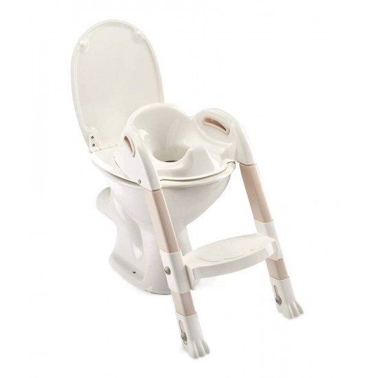 Reductor pentru toaleta cu scarita Kiddyloo Marron Glace