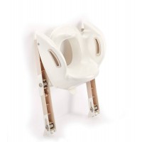 Reductor pentru toaleta cu scarita Kiddyloo Marron Glace