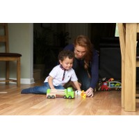 Camion din lemn cu animale Jumini