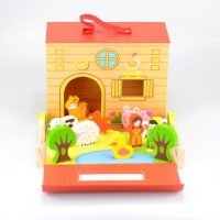 Jucarie pliabila Ferma 12 piese