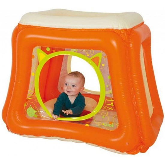 Pachet Spatiu de joaca gonflabil Cat + Set bile de joaca Mixt