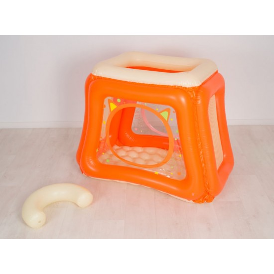 Pachet Spatiu de joaca gonflabil Cat + Set bile de joaca Mixt