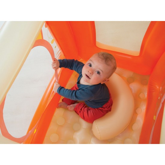 Pachet Spatiu de joaca gonflabil Cat + Set bile de joaca Mixt