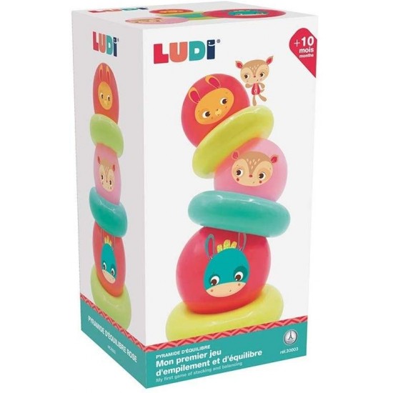 Jucarie bebelusi - Piramida Roz Ludi