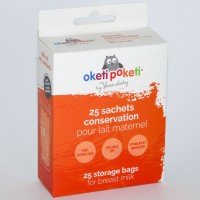 Set 25 pungi stocare pentru lapte matern Oketi Poketi