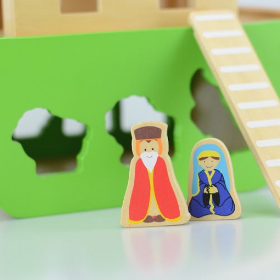 Sortator de forme din lemn Arca lui Noe Jumini