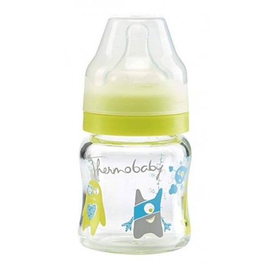 Set 2 biberoane sticla gat larg 120ml Monster Thermobaby 