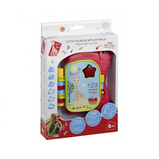 Carte muzicala Vulli luminoasa Girafa Sophie