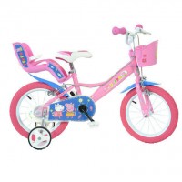 Bicicleta copii 14 inch Dino Bikes - Purcelusa Peppa