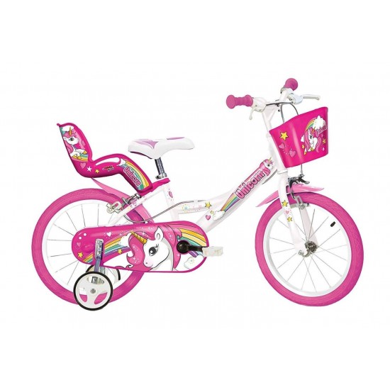 Bicicleta copii 14 inch Dino Bikes - Unicorn