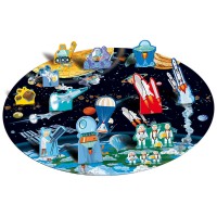 Puzzle 200 piese cu carte - Pamant si Luna