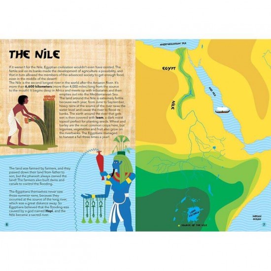 Puzzle cu carte Egiptul Antic 200 piese