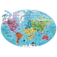 Puzzle Planeta Pamant cu carte 205 piese