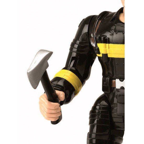 Figurina pompier cu accesorii 19 cm