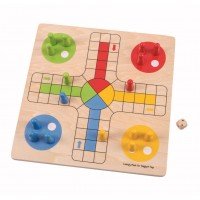 Joc clasic din lemn - Ludo