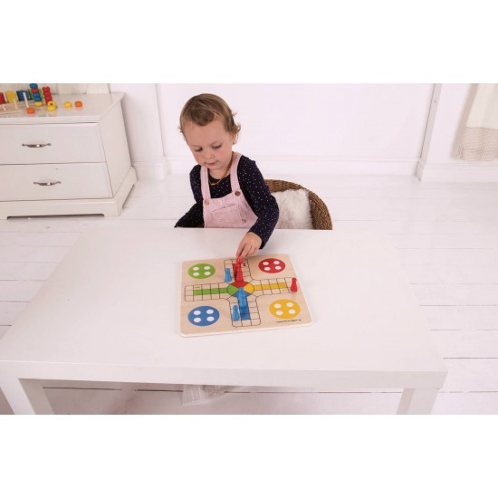 Joc clasic din lemn - Ludo