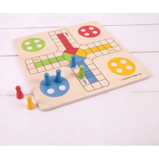 Joc clasic din lemn - Ludo