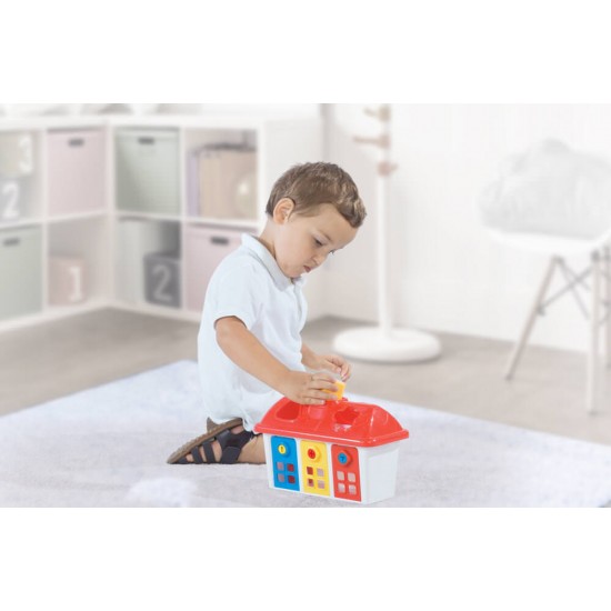 Jucarie sortare - Casuta colorata cu chei