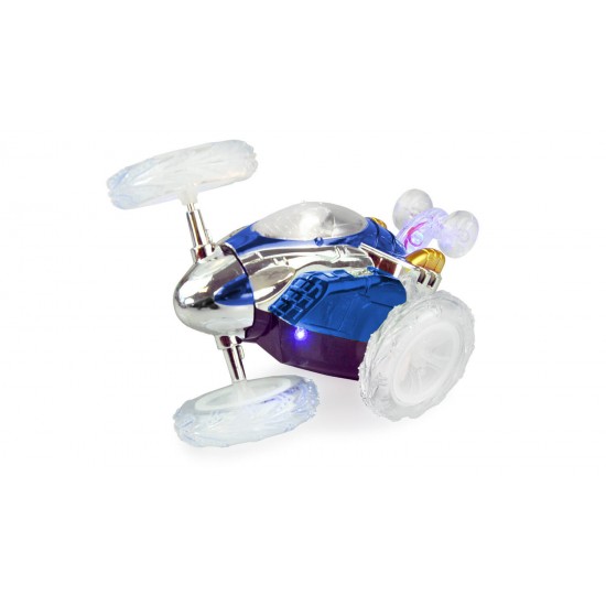 Masinuta albastra 360 cu telecomanda