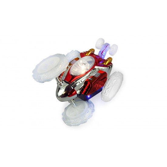 Masinuta rosie 360 cu telecomanda