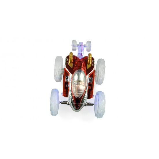 Masinuta rosie 360 cu telecomanda