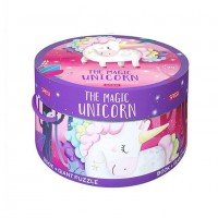 Puzzle 30 piese cu carte - Unicorn