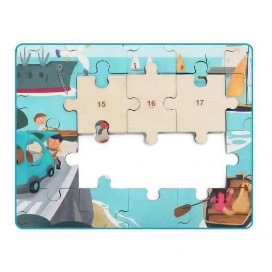 Puzzle din lemn - Vaporas