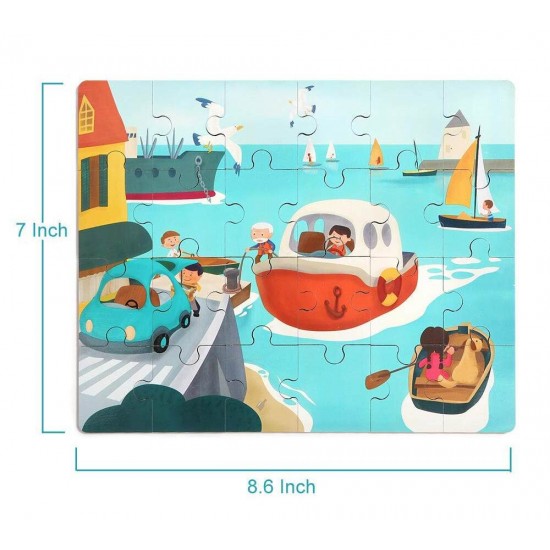 Puzzle din lemn - Vaporas