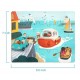 Puzzle din lemn - Vaporas
