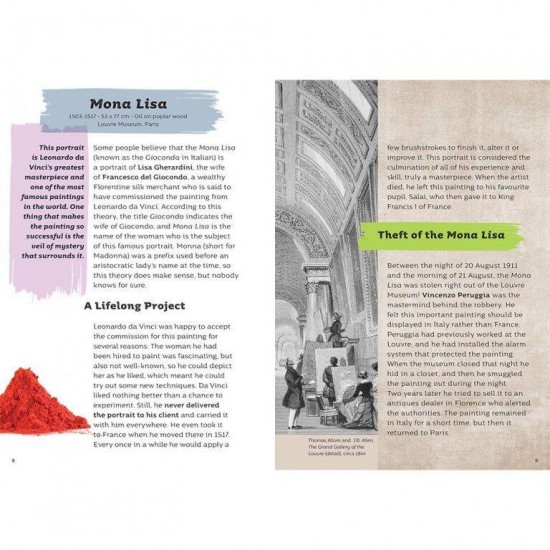 Puzzle Mona Lisa 300 piese cu carte