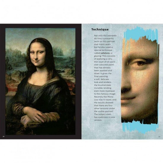 Puzzle Mona Lisa 300 piese cu carte