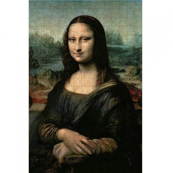 Puzzle Mona Lisa 300 piese cu carte