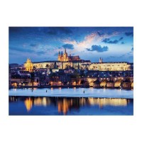 Puzzle Neon - Castelul Praga 1000 piese
