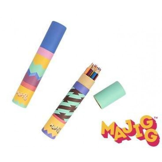 Set 12 creioane colorate in tub