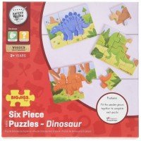 Set 3 puzzle din lemn - Dinozauri