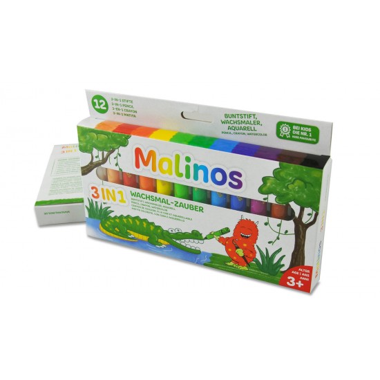 Set creioane retractabile - 12 culori