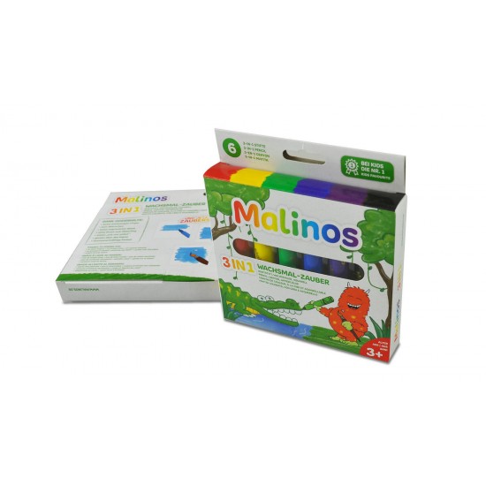 Set creioane retractabile - 6 culori